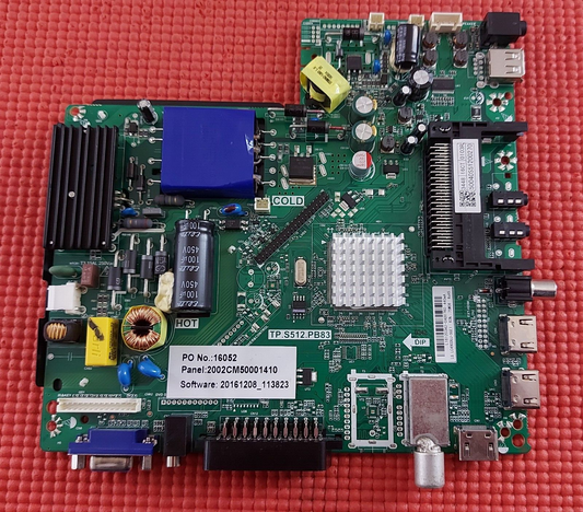 MAIN BOARD FOR BAIRD TI5008DLEDBH TV TP.S512.PB83 SCREEN V500HJ1-PE8