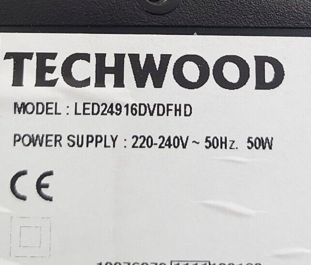 TECHWOOD LED24916DVDFHD 24" FULL HD 1080P LCD TV + WALL MOUNT BRACKET