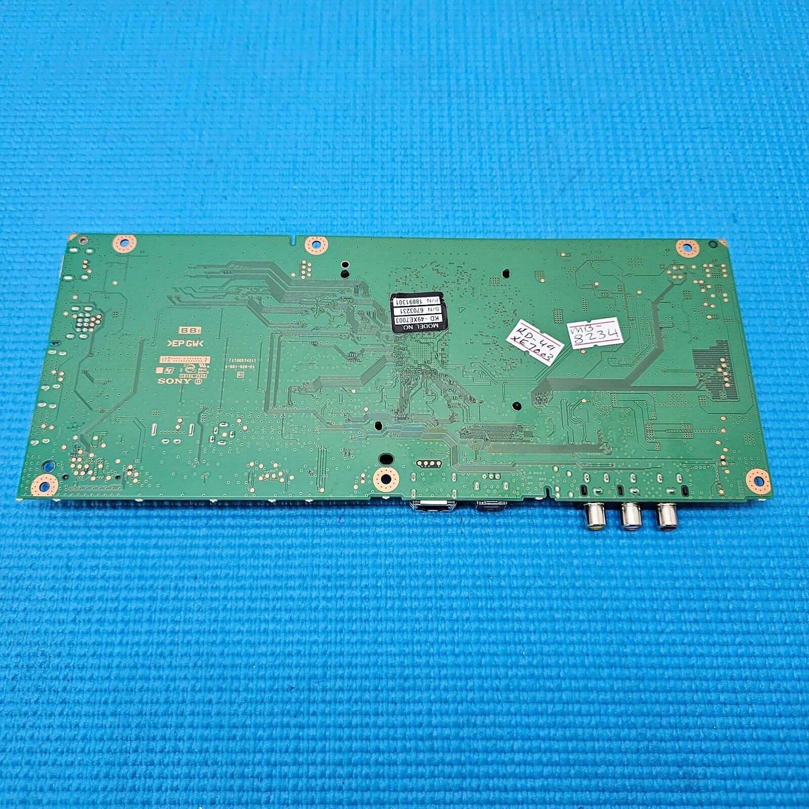 MAIN AV BOARD FOR SONY KD-49XE7003 49" TV A2182751B 1-981-926-11 SCREEN LC490EQY