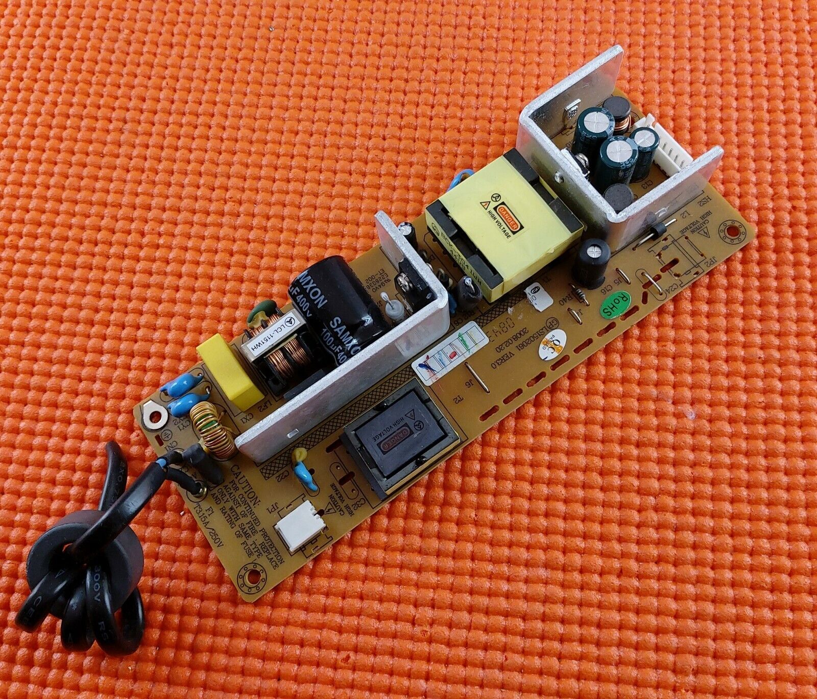 POWER SUPPLY BOARD FOR TECHNIKA DVDID/501 15" LCD TV LS1502061 VER 3.0 0843